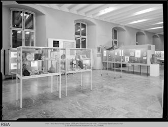 View of the Exhibition „Monumenta Judaica“ in Cologne, 1959, Photo: Historisches Archiv mit Rheinischem Bildarchiv, rba_113839, www.kulturelles-erbe-koeln.de.